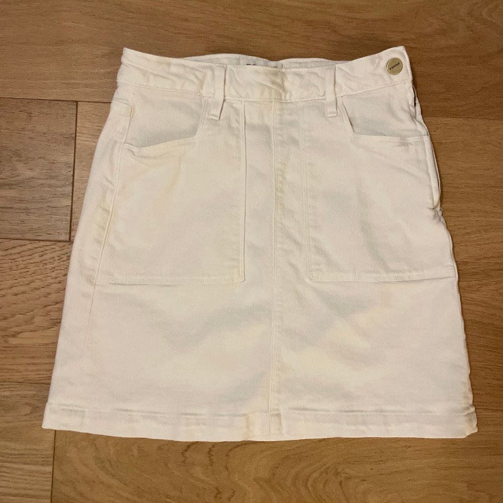 FRAME Denim White Skirt